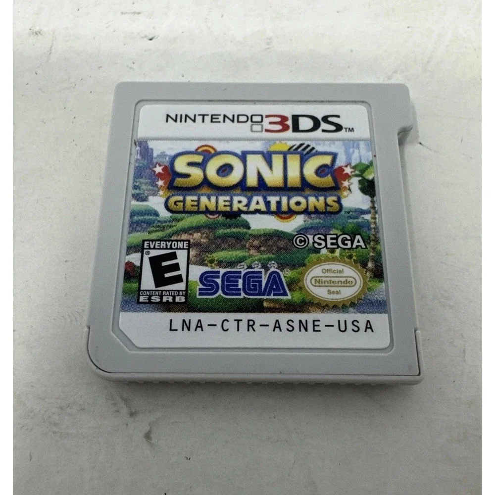 Sonic Generations Nintendo 3DS Game Cartridge LNA-CTR-ASNE-USA Authentic SEGA